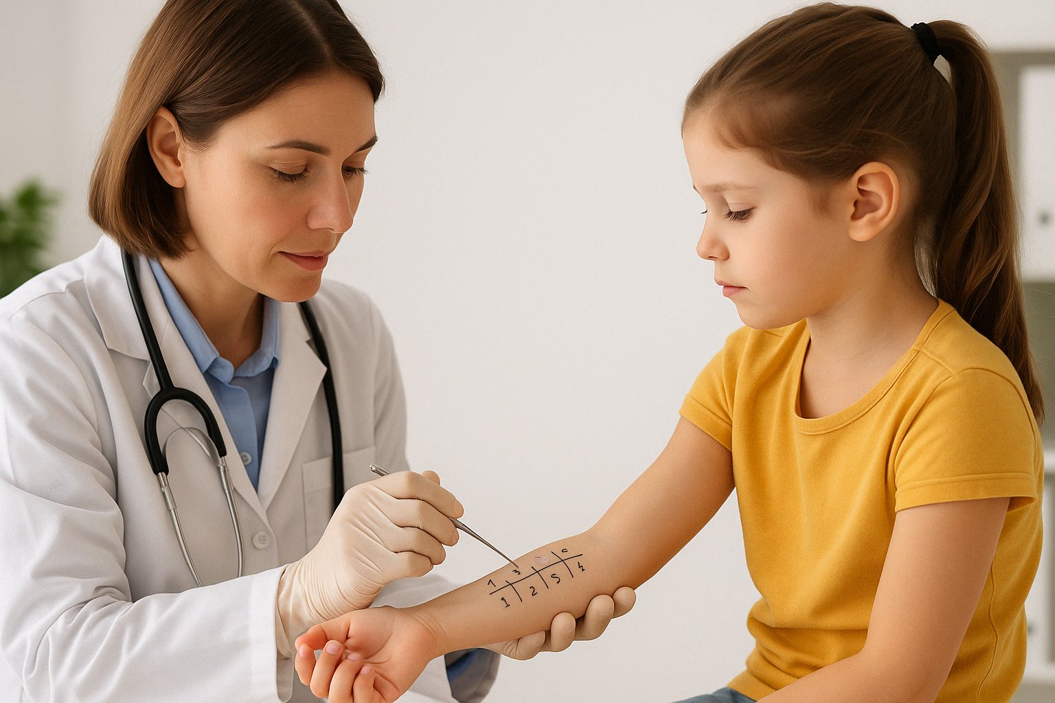 Featured image for the article Pediatric Allergy Skin Testing
